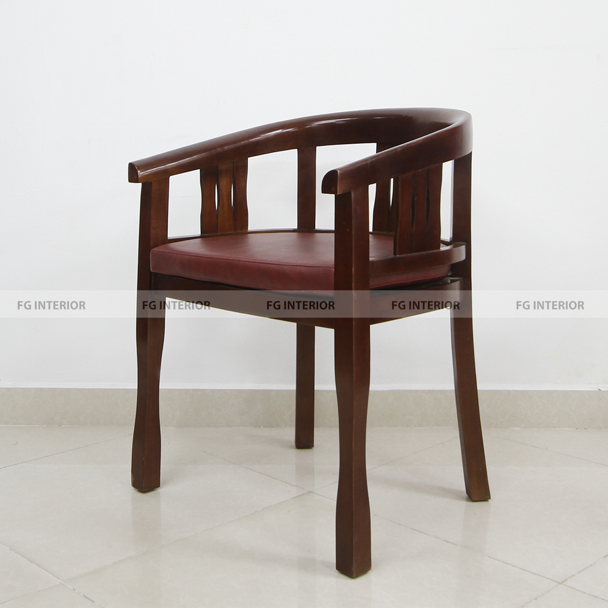 Ghế gỗ bọc da HOS